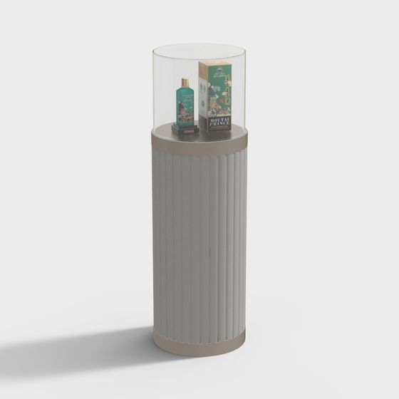 Elegant Modern 3D Display Cabinet Model