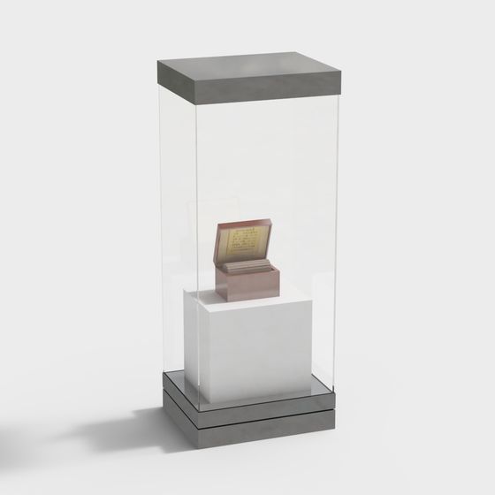 Elegant Display Cabinet 3D model for Modern Spaces
