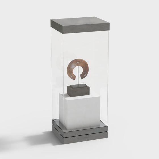 Antique Display Cabinet 3D model