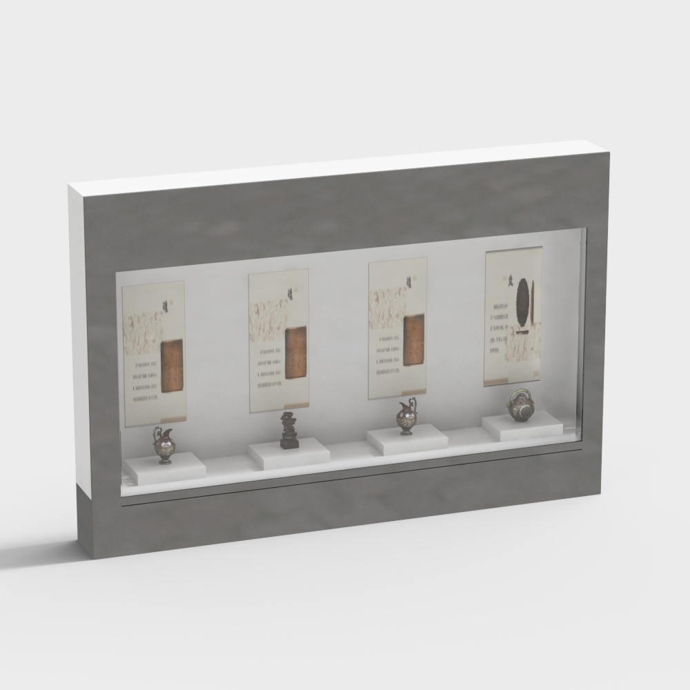 Exhibition hall display cabinet