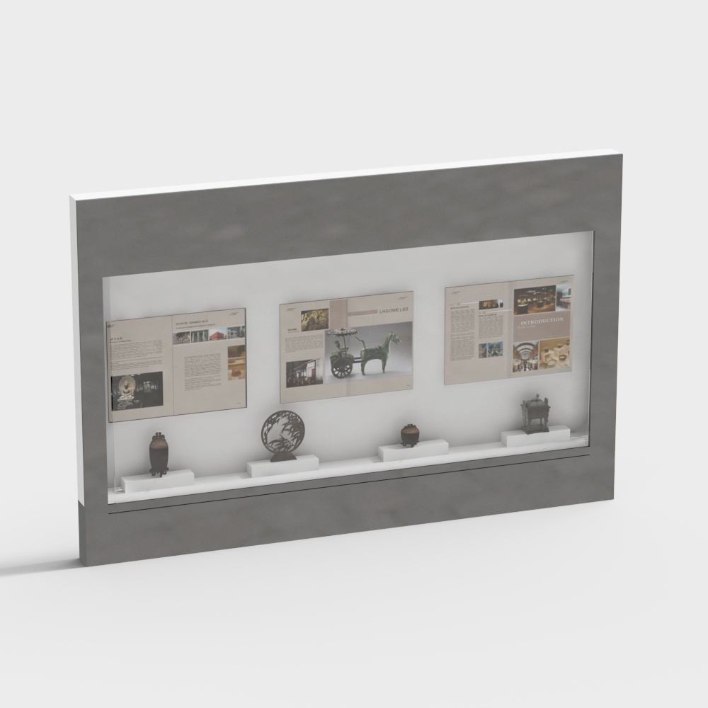 전시관 디스플레이 캐비닛