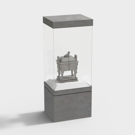 Antique Display Cabinet 3D model for Creative Projects