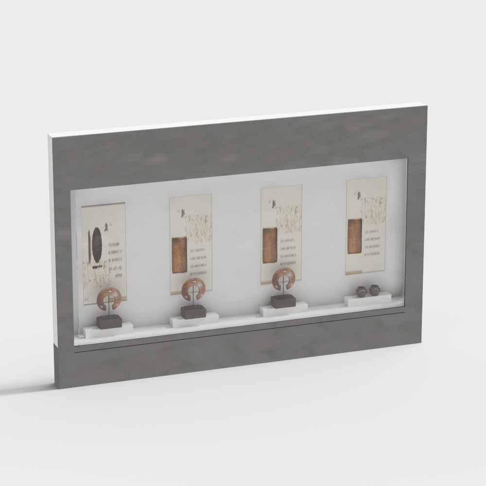 Exhibition hall display cabinet