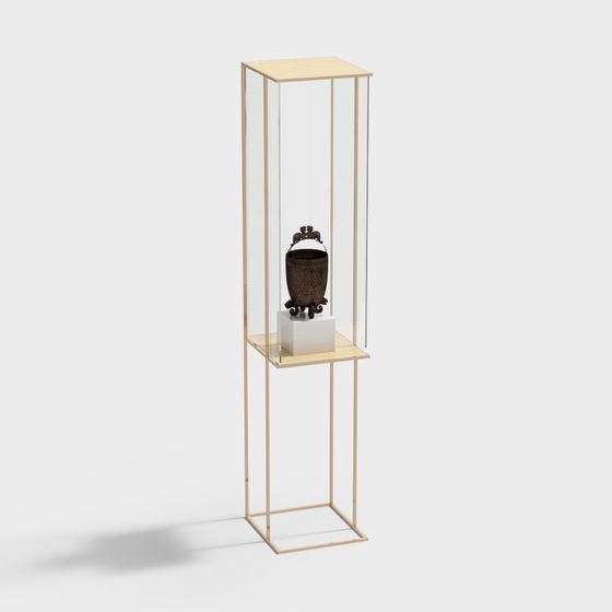 Stylish Showcase 3D model with Elegant Design