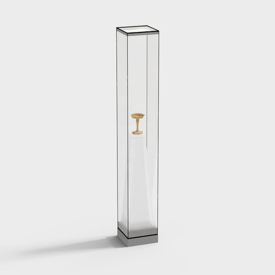 Minimalist Display Cabinet 3D model