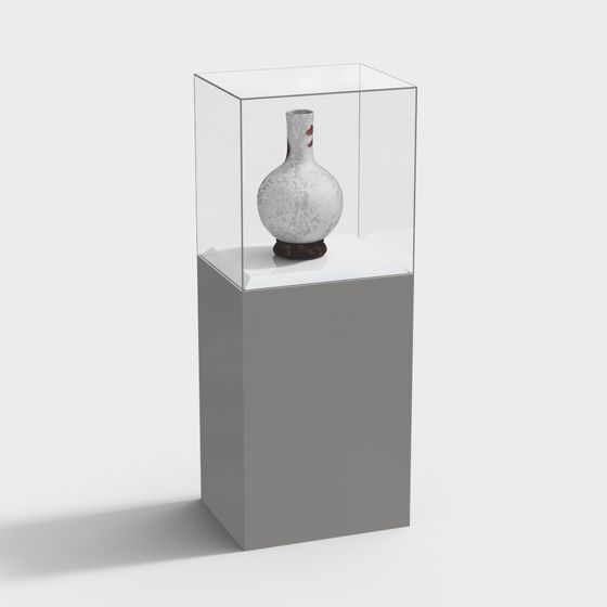 Traditional Vase Display 3D model for Modern Design