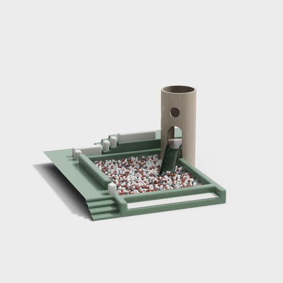 Charming Sandbox 3D Model for Creative Spaces