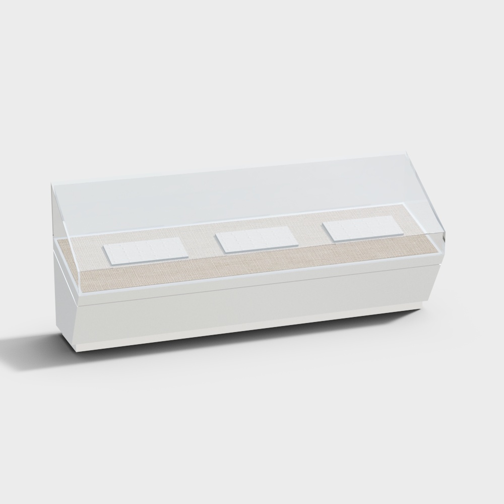 Elegant Display Cabinet 3D model