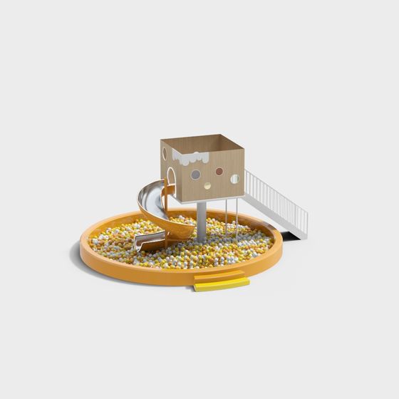 Little House Slide Play Area 3D model