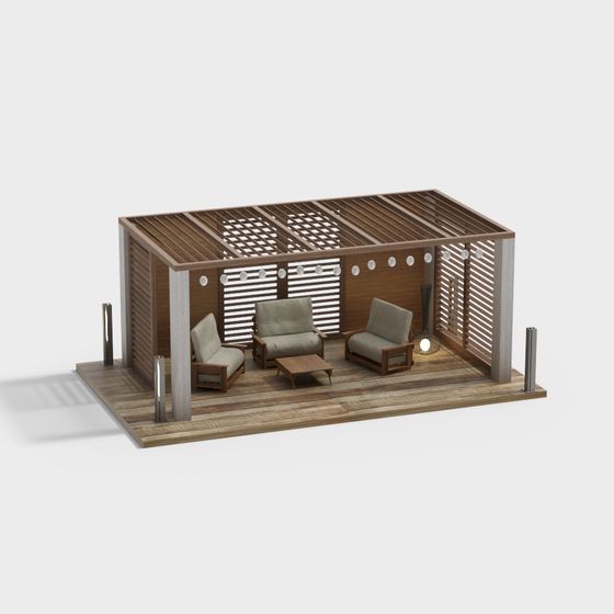 Stylish Low Poly 3D Model for Modern Interiors