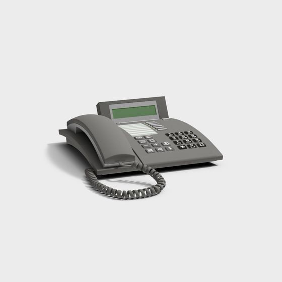 Classic Low-Poly Telephone 3D model