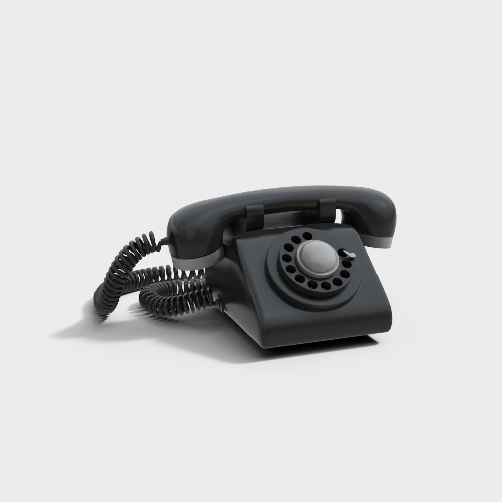 Retro-Inspired Classic Phone 3D model
