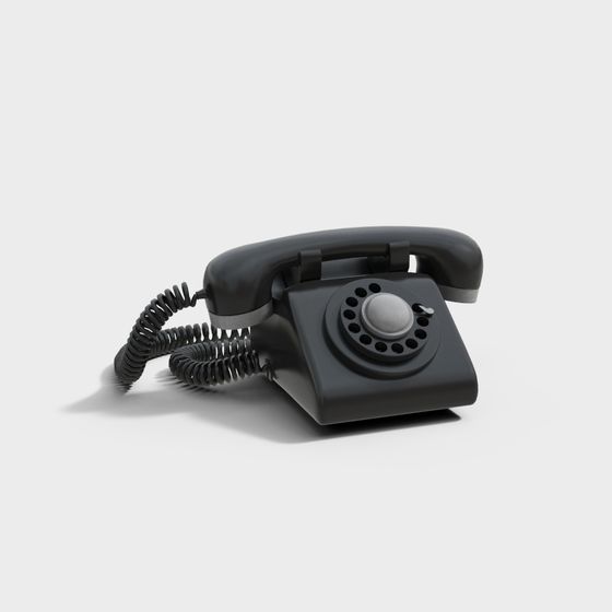 Retro-Inspired Classic Phone 3D model