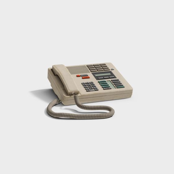 Classic Telephone 3D model with Vintage Charm