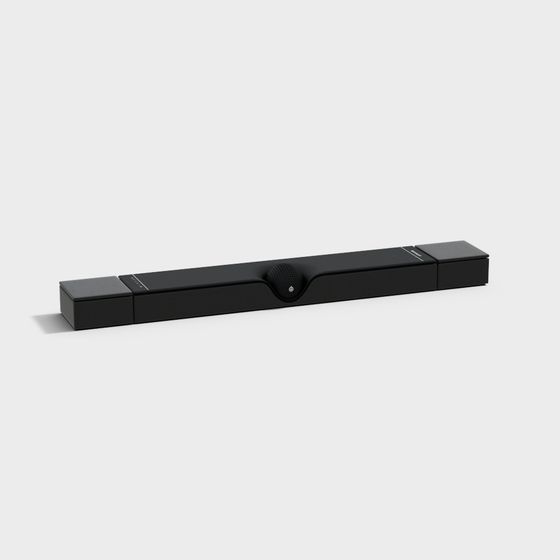 Black Sound Bar 3D Model for Home Entertainment