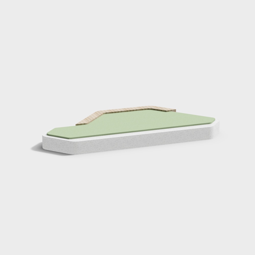 Modern Concrete Platform 3D model