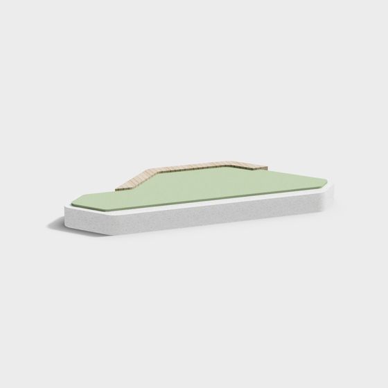 Modern Concrete Platform 3D model