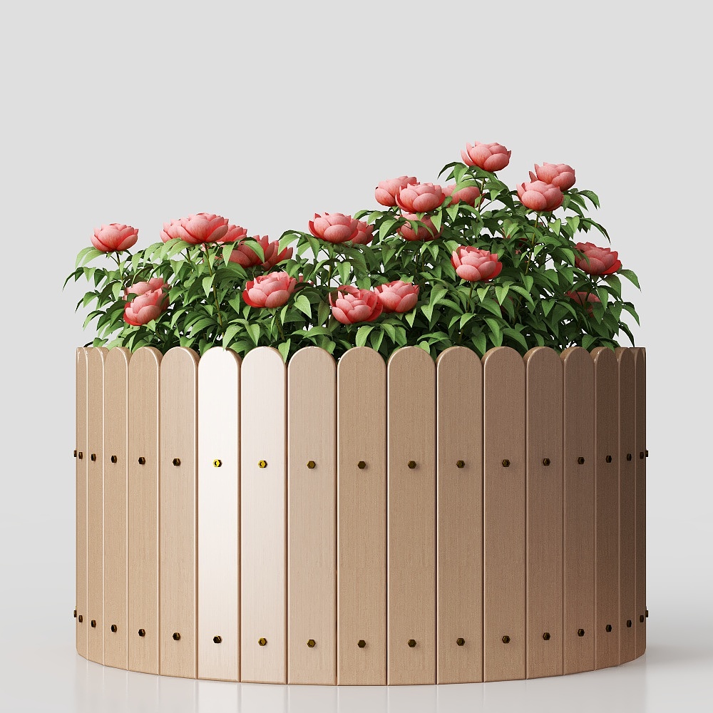 Современная цветочная клумба для сада