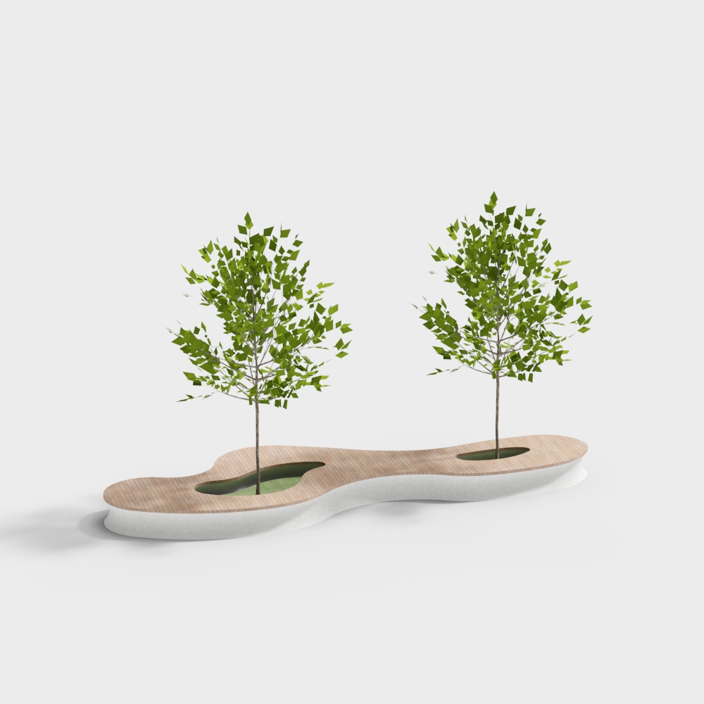 Modern arboriculture in the park