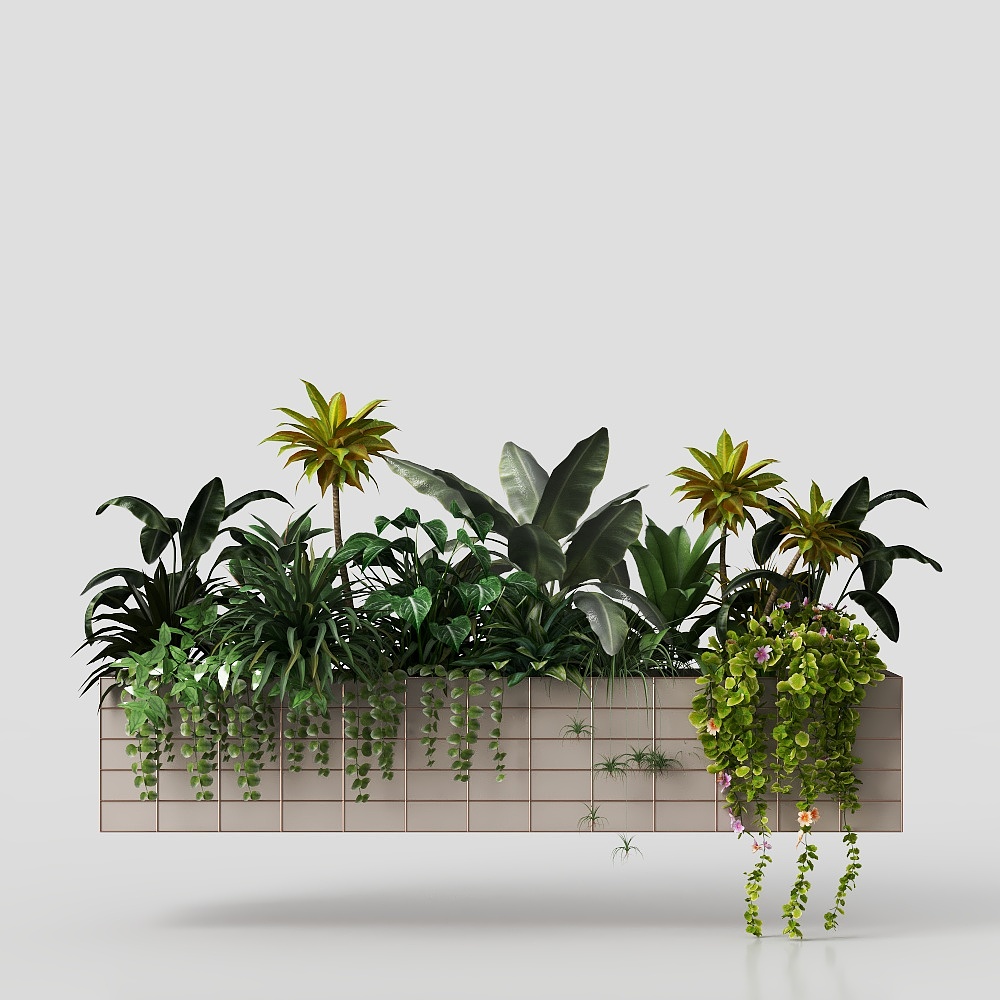 Plantes en pot simples sur balcon