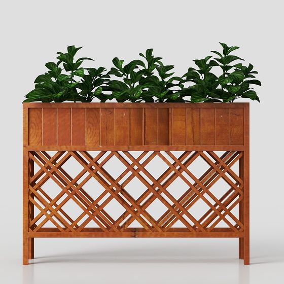 Современная подставка для цветов в жилом районе