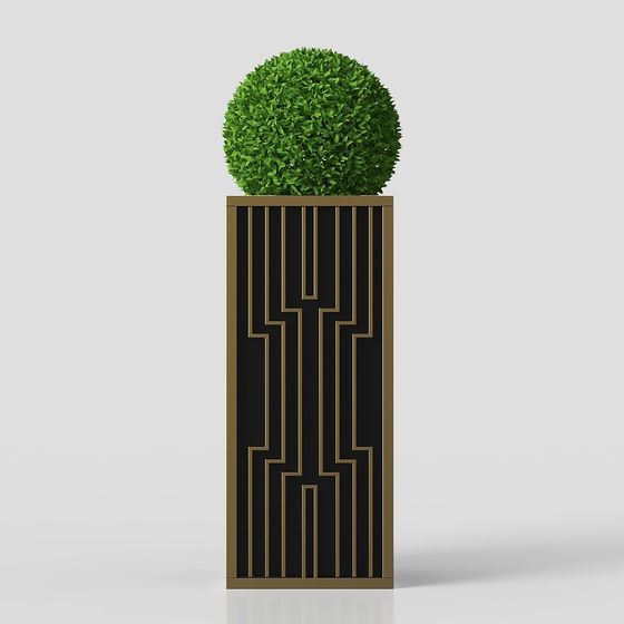Urban Oasis Planter 3D model for Creative Spaces