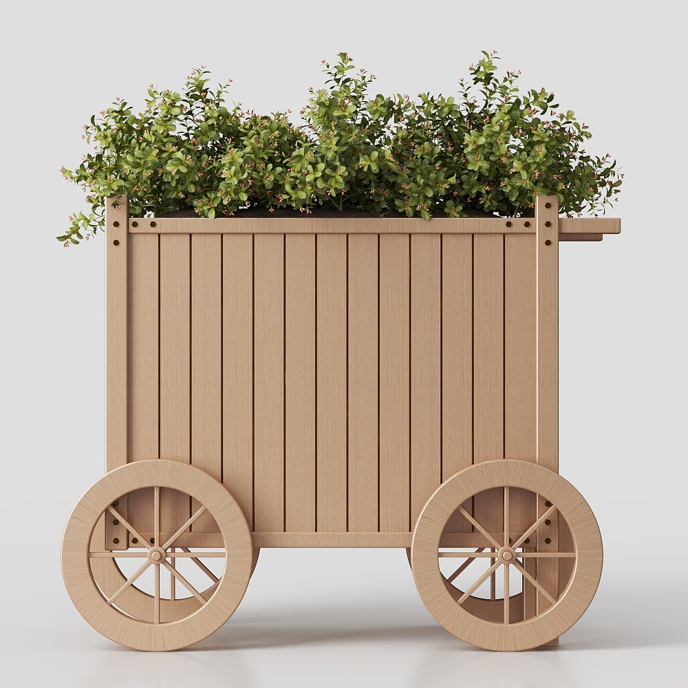 Hotel outdoor modern potted plants