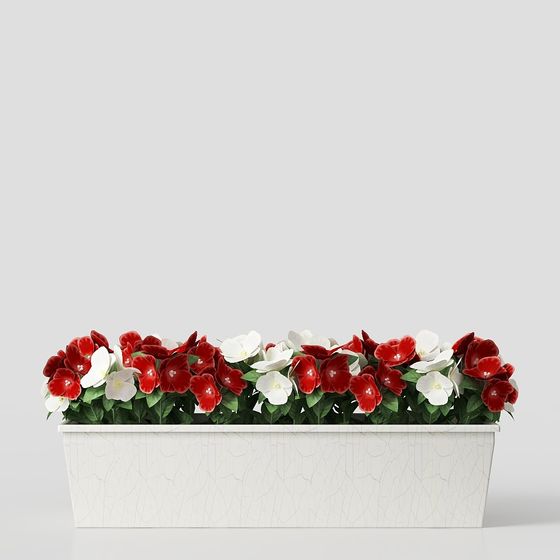 Flowerbed 3D model for Creative Projects