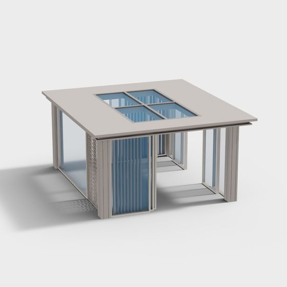 Urban Balcony 3D model for Modern Design