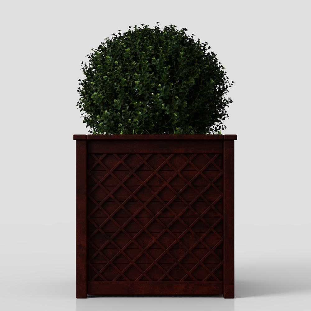Square European style flower box
