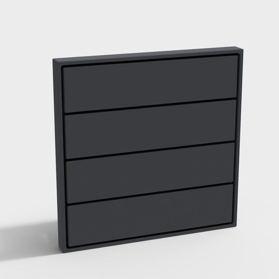 City Window 3D model - Low Poly Design