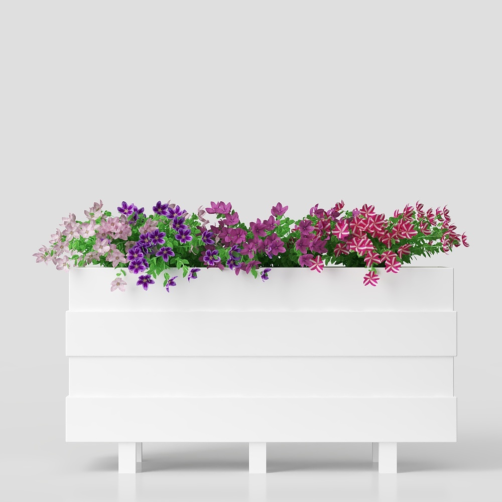 Garden modern flower bed