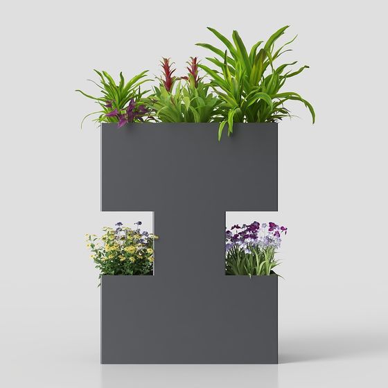 Urban Green Wall 3D model for Modern Spaces