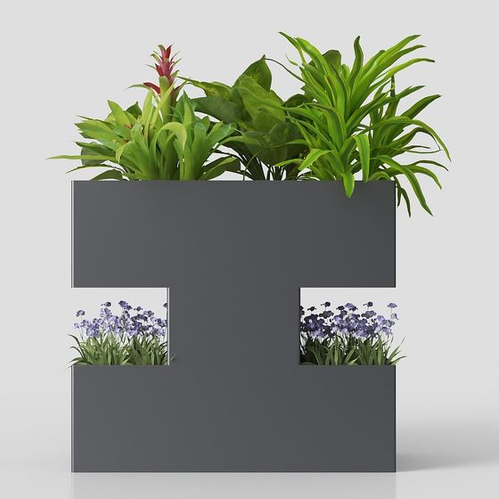 Caja de flores de jardín de moda