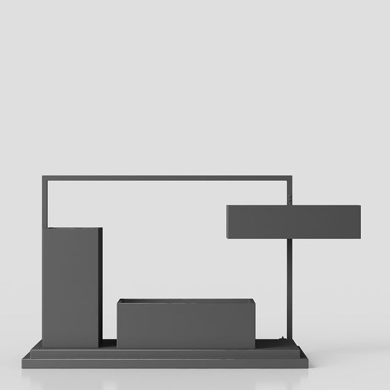 Geometric Low-Polygon 3D Model for Modern Urban Spaces