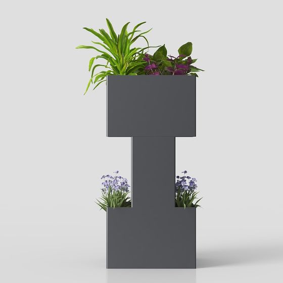 Urban Green Plant Landscape 3D model