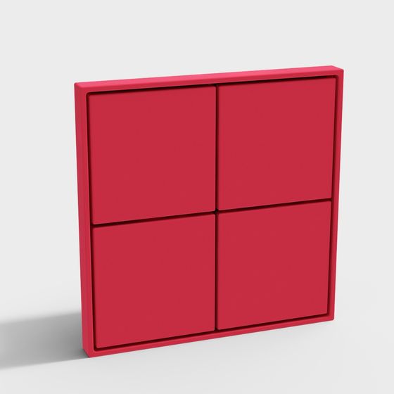 Modular Bookshelf 3D model