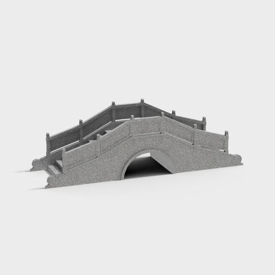 Classical Stone Bridge 3D model
