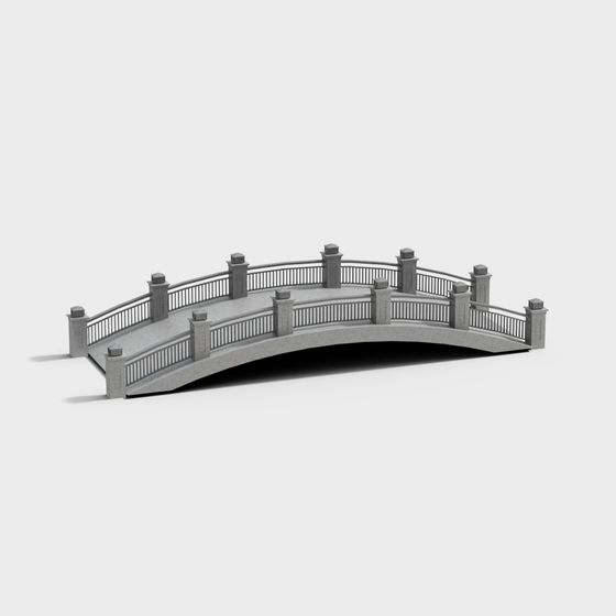 Elegantly Designed Peace Bridge 3D model