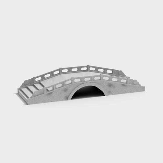 Classical Stone Bridge 3D model