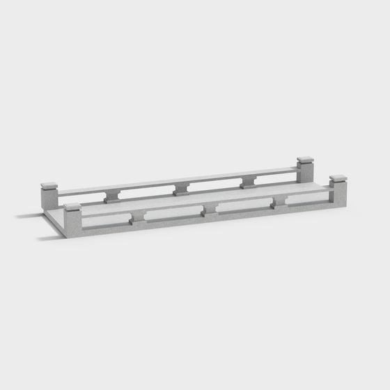 Minimalist Stone Bridge 3D model