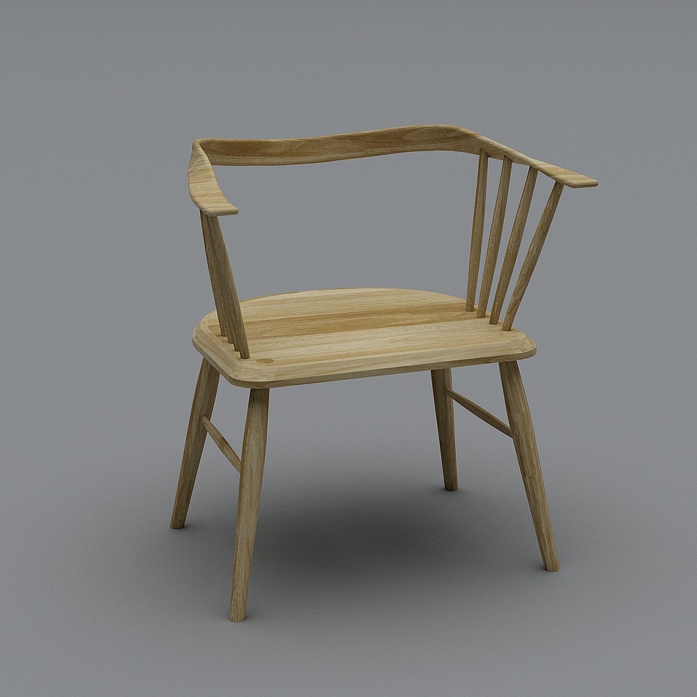 เก้าอี้ BOAZWOOD 02.ร้านเฟอร์นิเจอร์53_เก้าอี้กลม_โอ๊คขาว