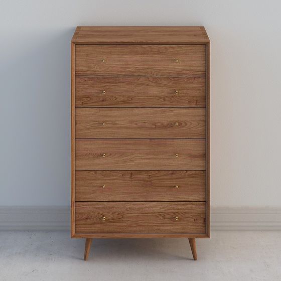 Mid-Century Modern Dresser 3D model for Creative Use