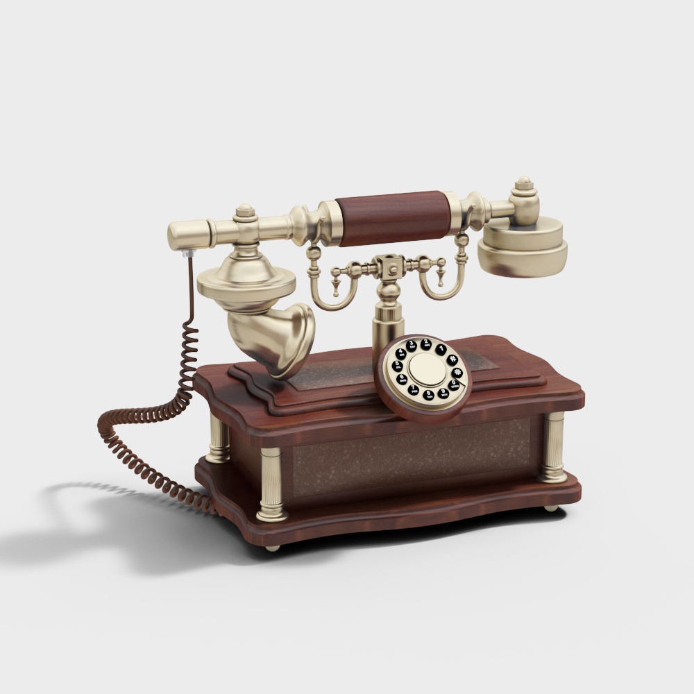 American retro telephone