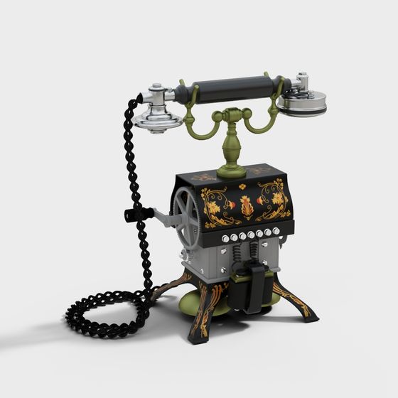 Vintage Telephone 3D model for Creative Projects