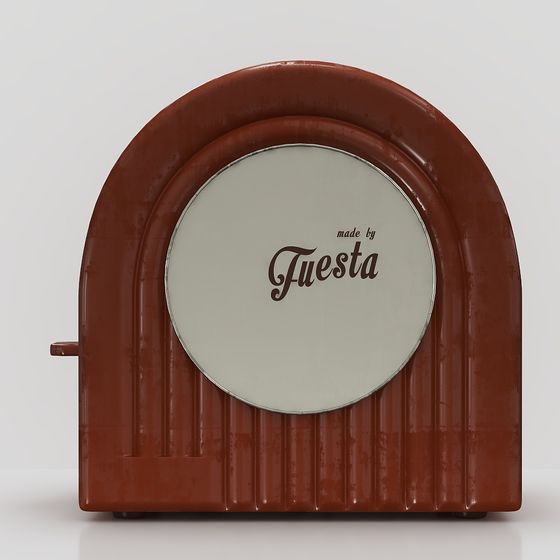 Retro-Inspired Fiesta Radio 3D model