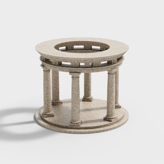 Roman Colonnade Pavilion 3D model