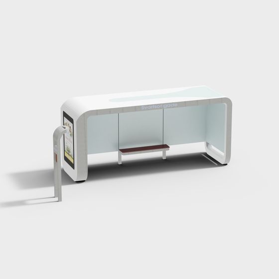 Urban Bench 3D Model for Contemporary Spaces