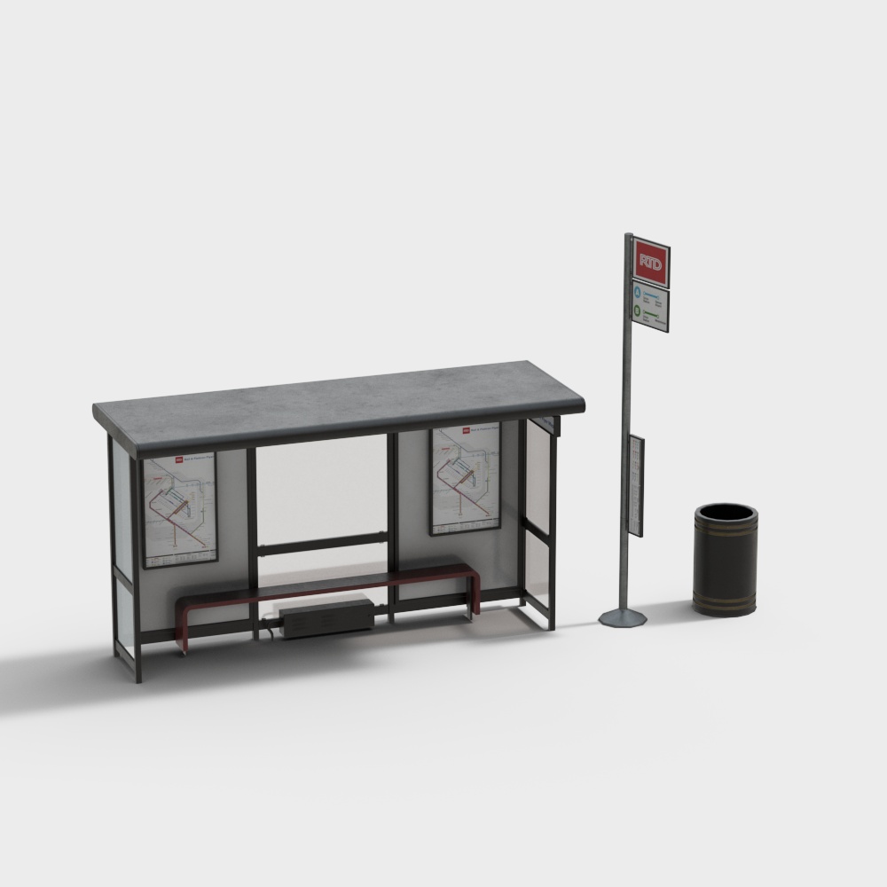 Parada de autobús de la estación de ferrocarril