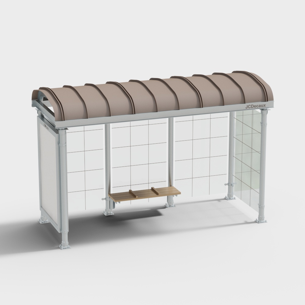 Modern Bus Stop 3D model